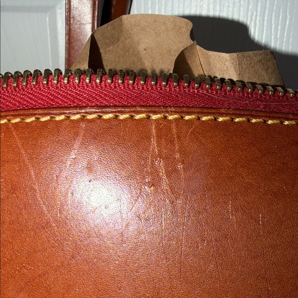 Vintage Dooney & Bourke Tan and Black Zebra Satchel - Picture 6 of 10